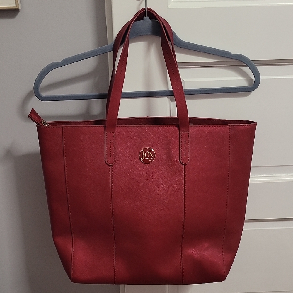 Joy Mangano Red Large Tote Bag Travel